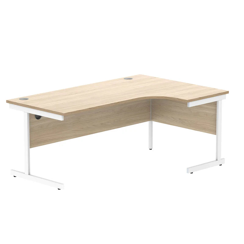 Core Right Hand Corner Desk with Steel Single Upright Cantilever Frame