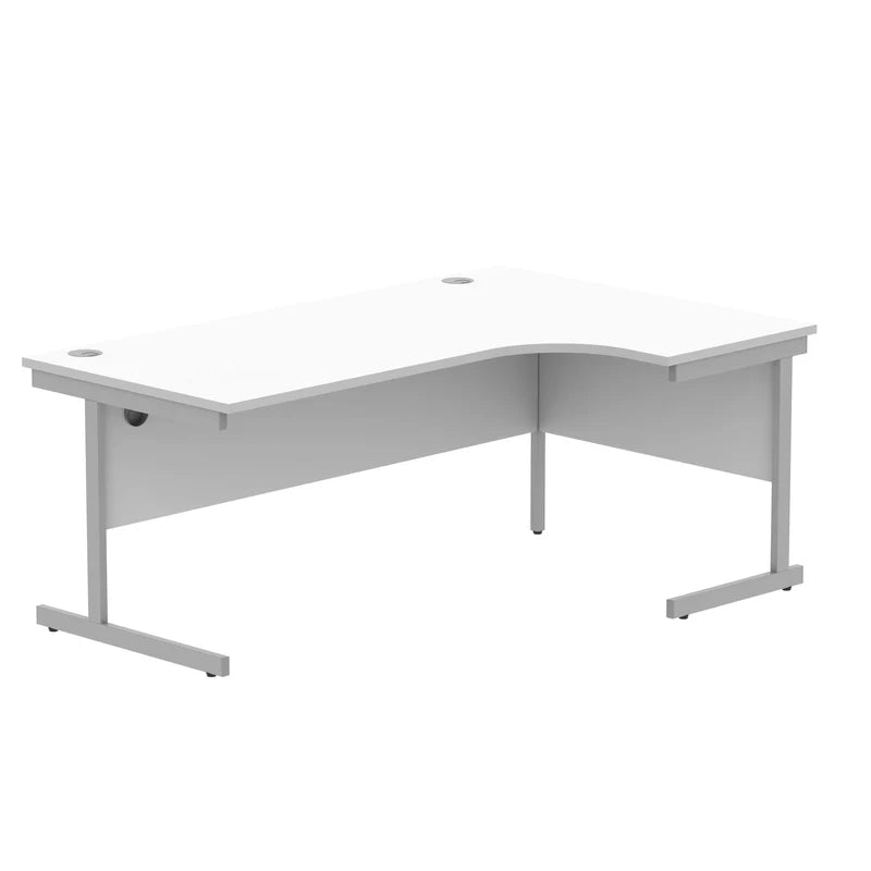 Core Right Hand Corner Desk with Steel Single Upright Cantilever Frame
