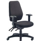 Call Centre Chair in black against a white background. 