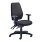 Black office chair on a white background