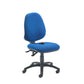 Blue office chair on a white background