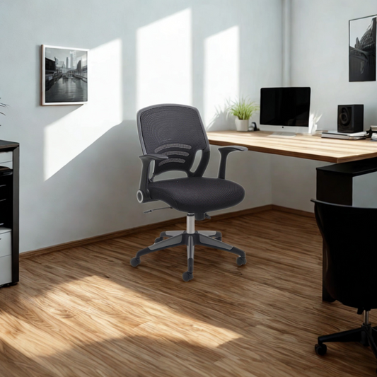Carbon Office Chair in black mesh. 