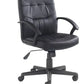 Black office chair on a white background