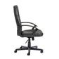 Black office chair on a white background