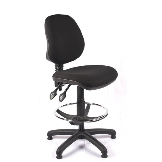 Medium Back Fabric Draughtsman Chair | Chilli Seating