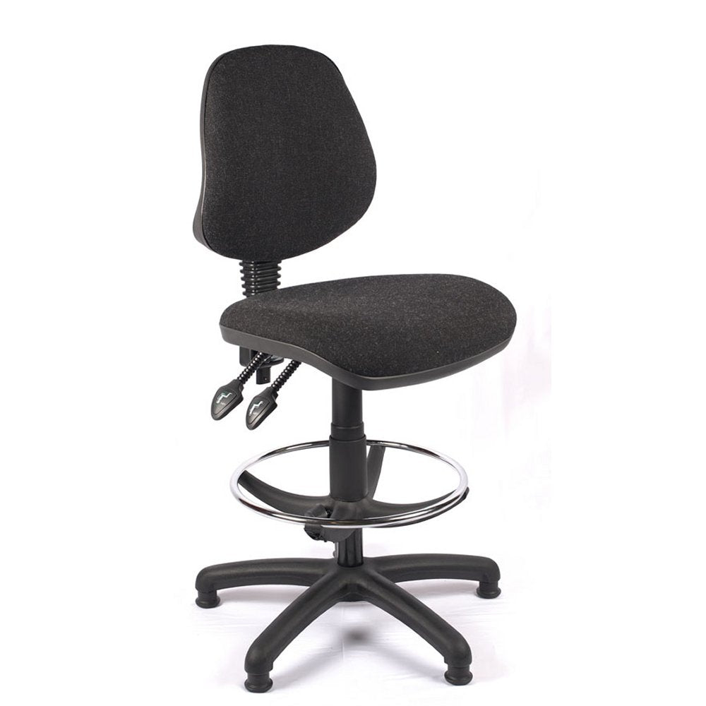 Medium Back Fabric Draughtsman Chair | Chilli Seating