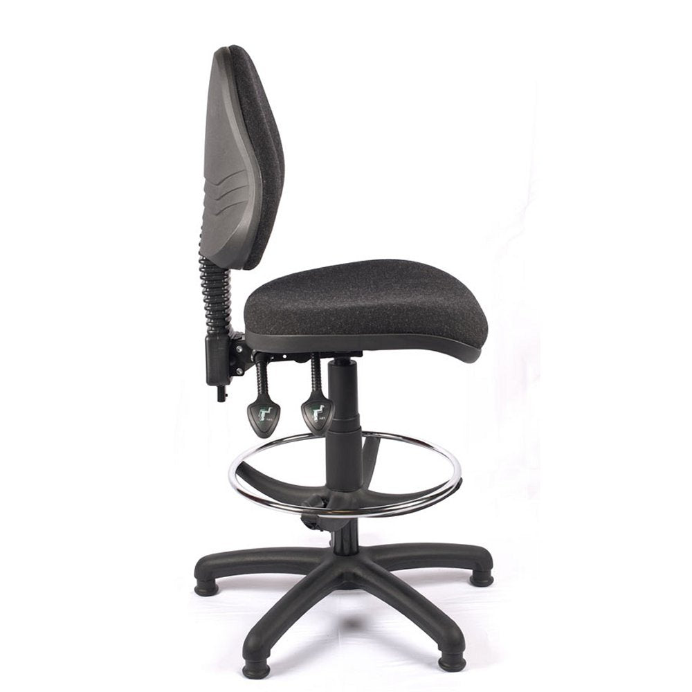 Medium Back Fabric Draughtsman Chair | Chilli Seating