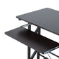 Computer Desk with Display Stand, Keyboard Tray Drawer and Host Box Shelf, Brown features