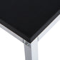 Computer Desk with Storage Shelves on Left or Right, Black and White desk detail