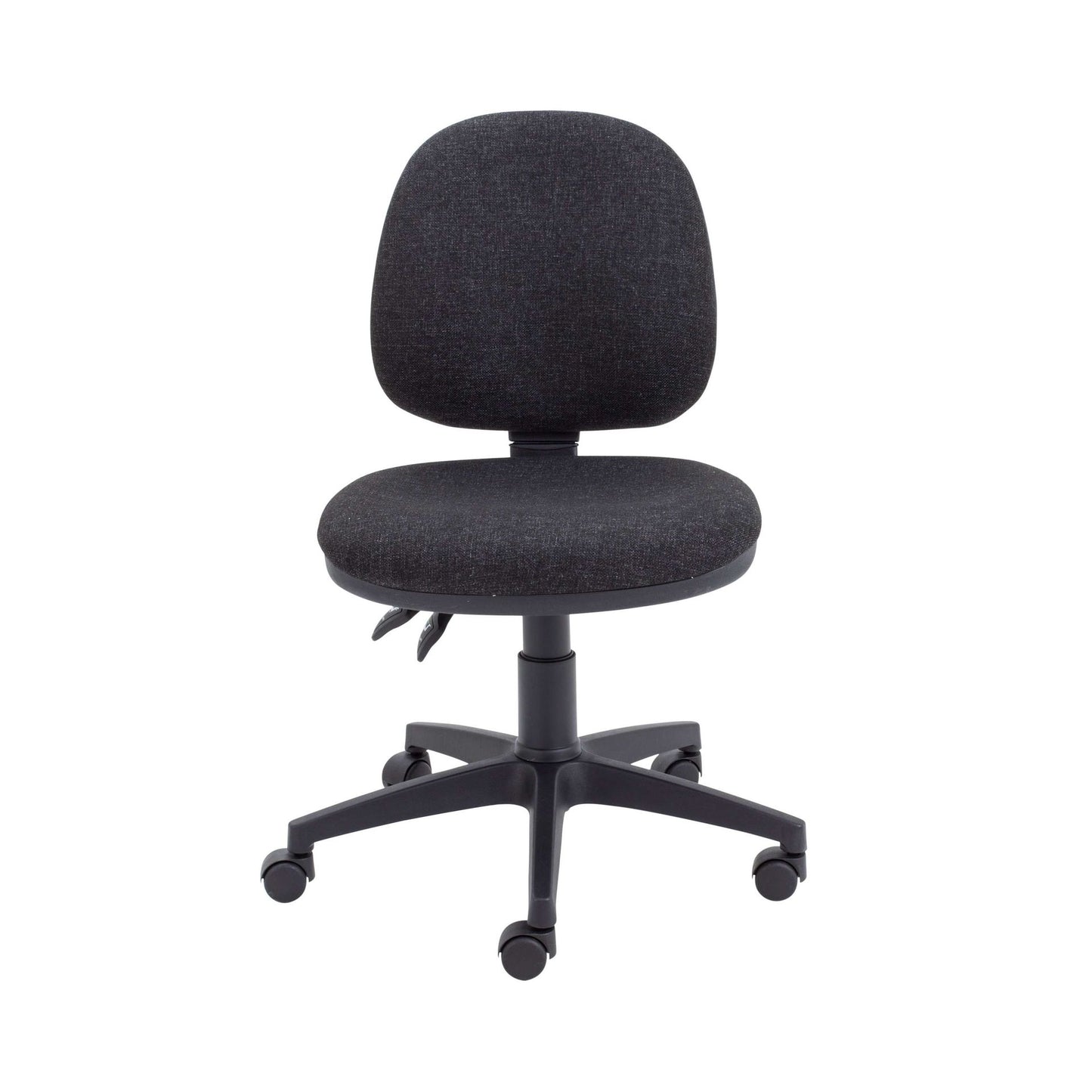 Black office chair on a white background