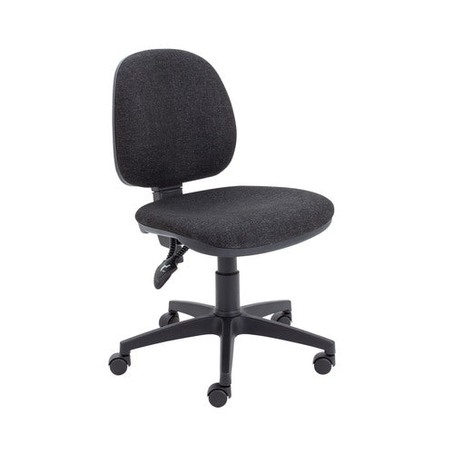 Black office chair on a white background