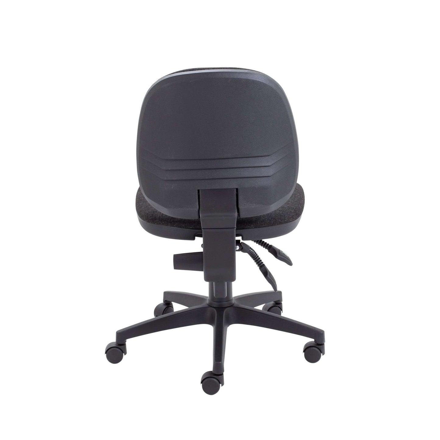 Black office chair on a white background