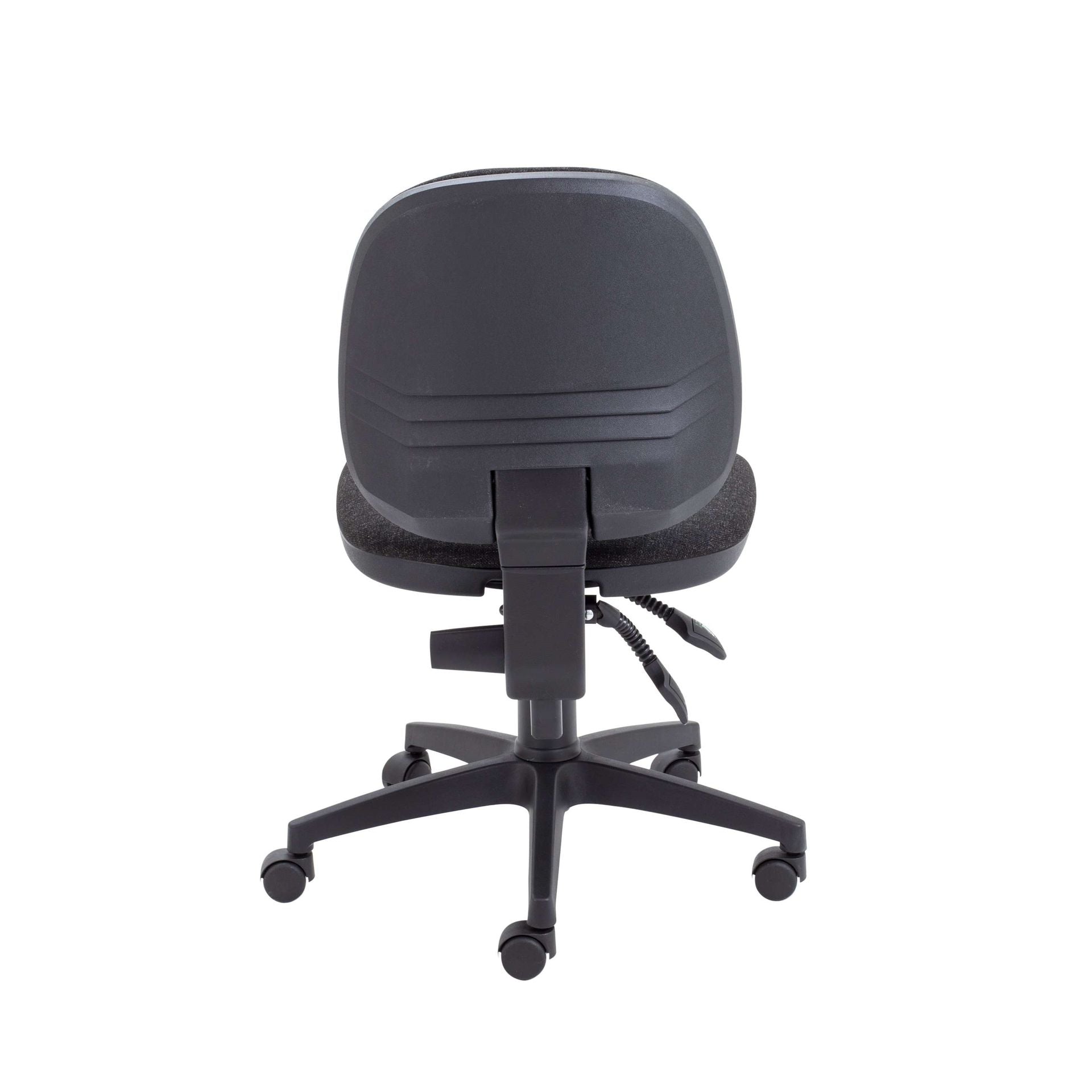 Black office chair on a white background