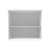 Core Bookcase in white against a white background. 