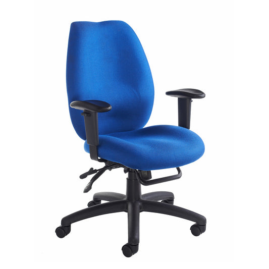 Cornwall Multi Functional Operator Chair in blue.