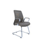 Dawn Visitor Office Leather Executive Chair - Grey