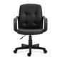 Black office chair on a white background