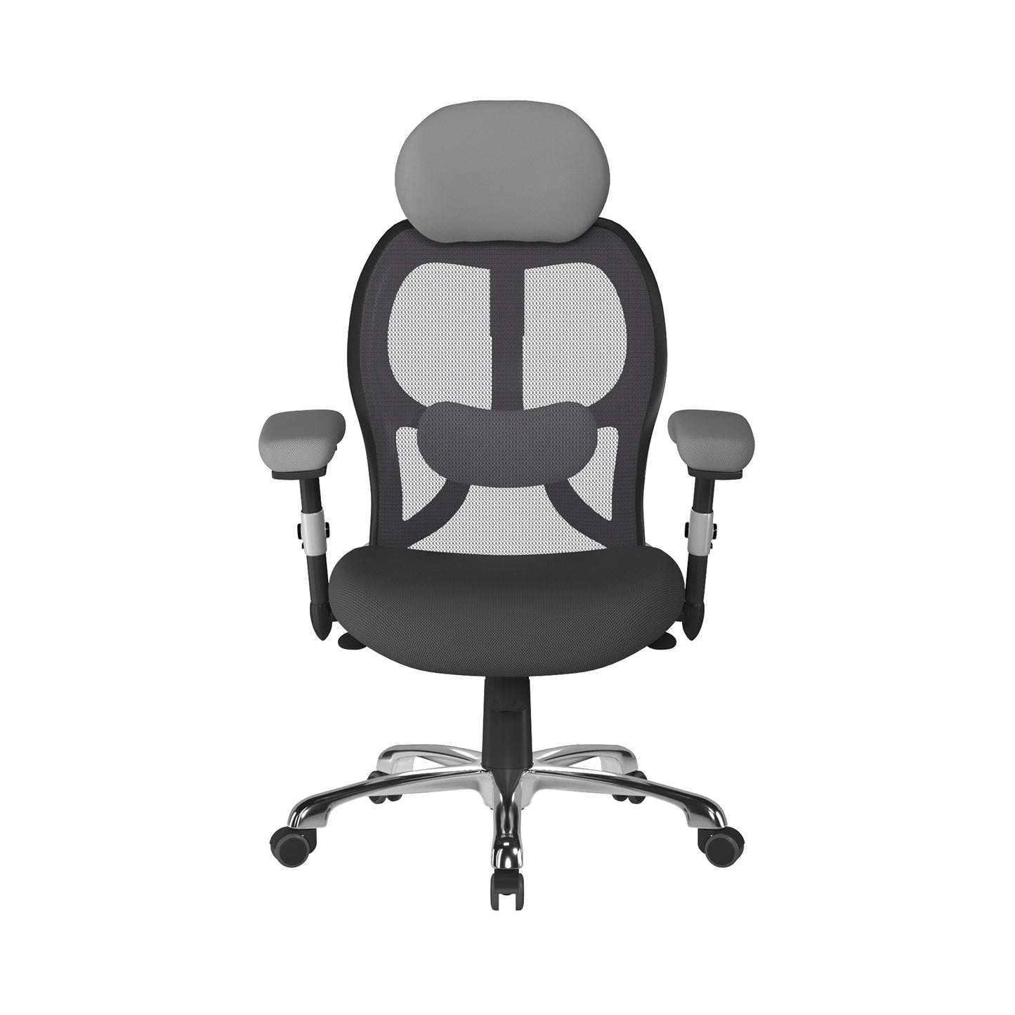 This best selling luxury mesh back executive chair is certified for 24 hour use and is packed with features. with a breathable seat pad, contour curved mesh backrest with stylish black and satin back shell, 