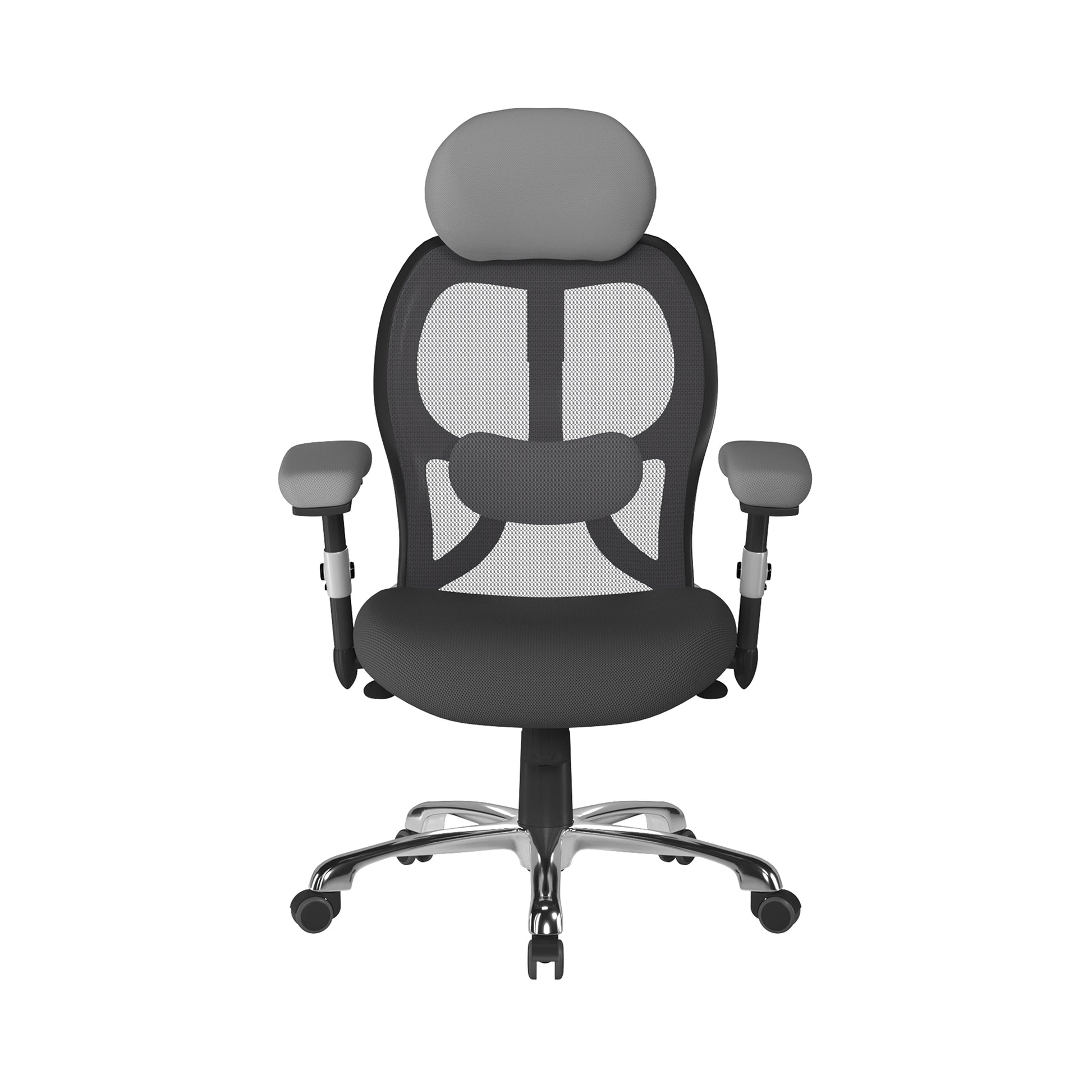 This best selling luxury mesh back executive chair is certified for 24 hour use and is packed with features. with a breathable seat pad, contour curved mesh backrest with stylish black and satin back shell, 