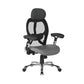  luxury mesh back executive chair is certified for 24 hour use and is packed with features. with a breathable seat pad, contour curved mesh backrest with stylish black and satin back shell,