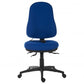 Blue office chair on a white background