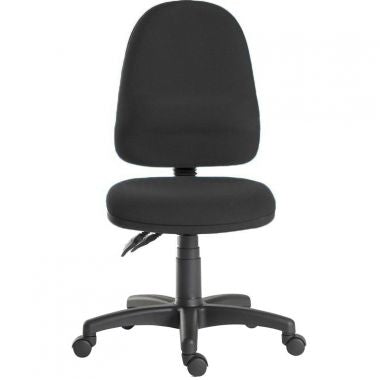 Black office chair on a white background