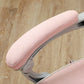 Faux Leather Reclining Gaming Chair, with Footrest - Pink/White armrest