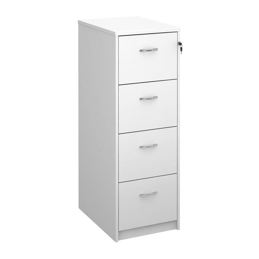 Filing Cabinets in white finish.