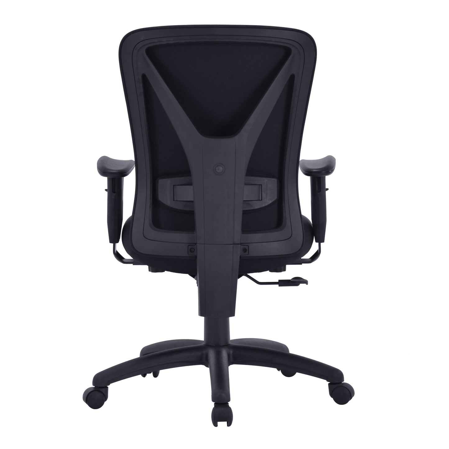 Black office chair on a white background