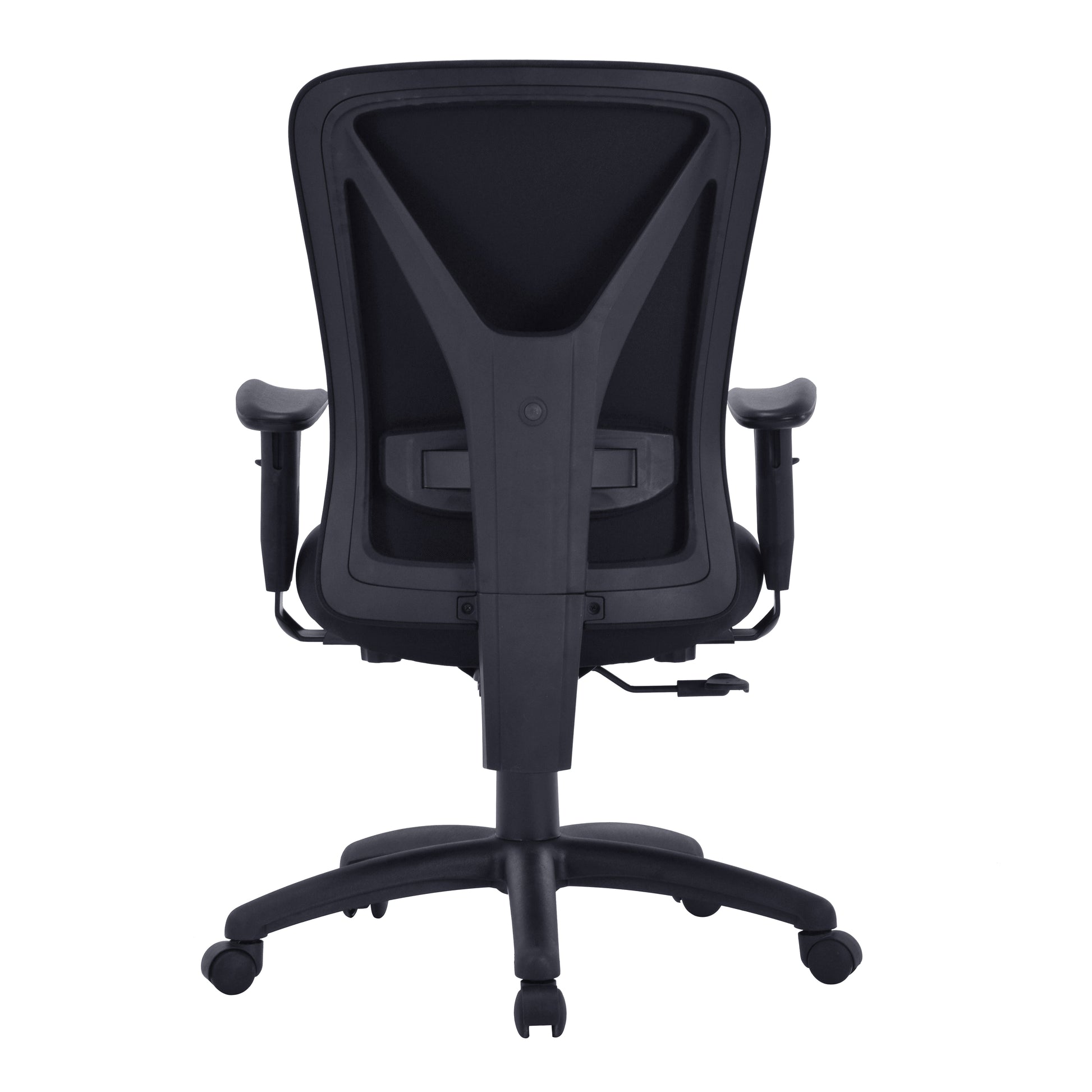 Black office chair on a white background