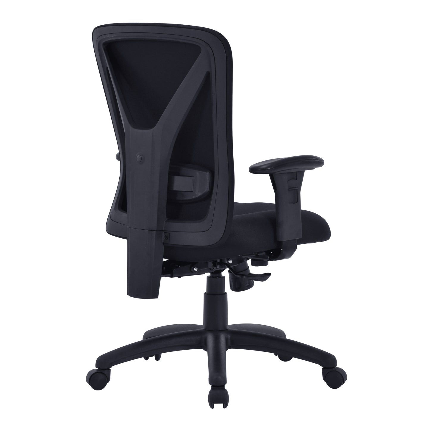 Black office chair on a white background