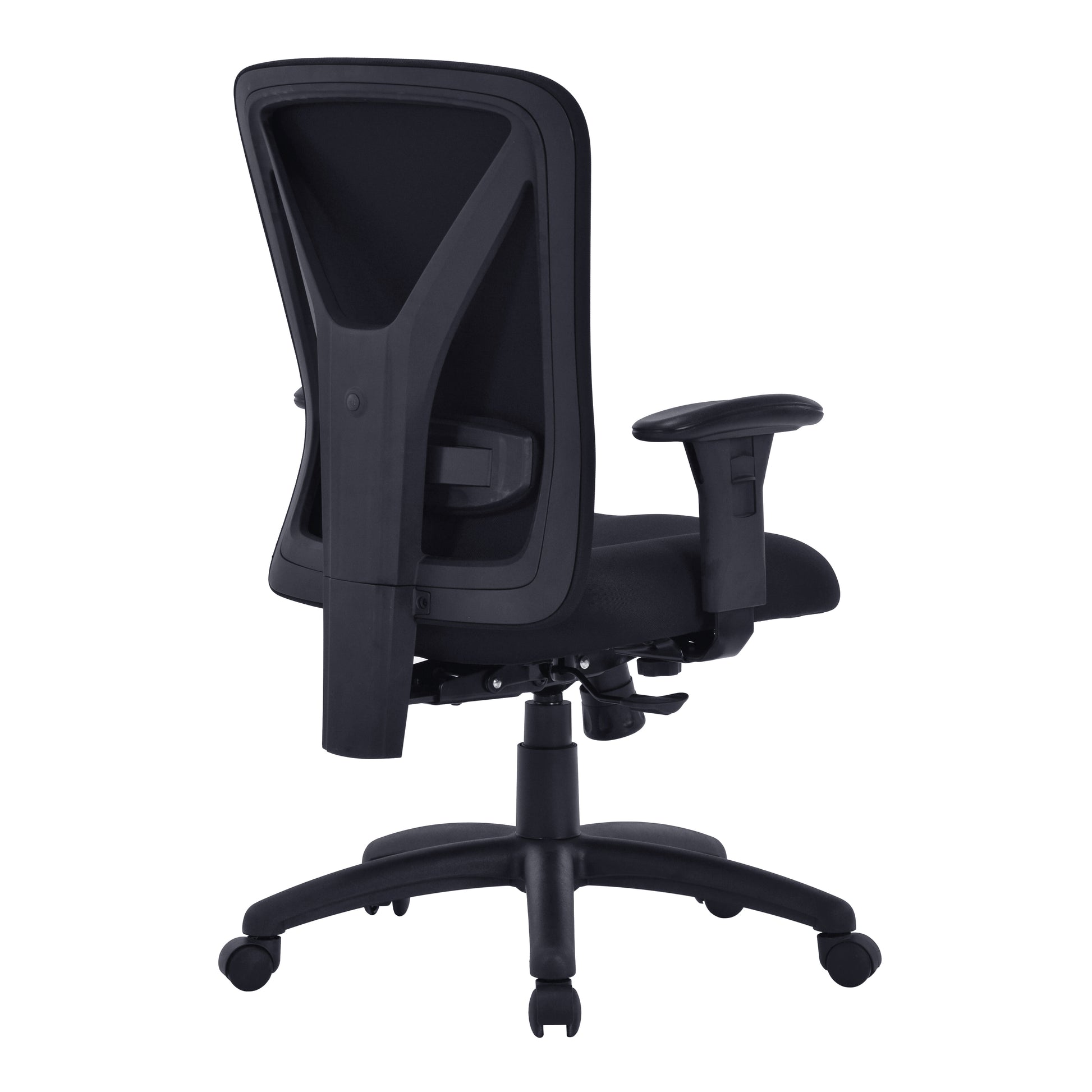 Black office chair on a white background