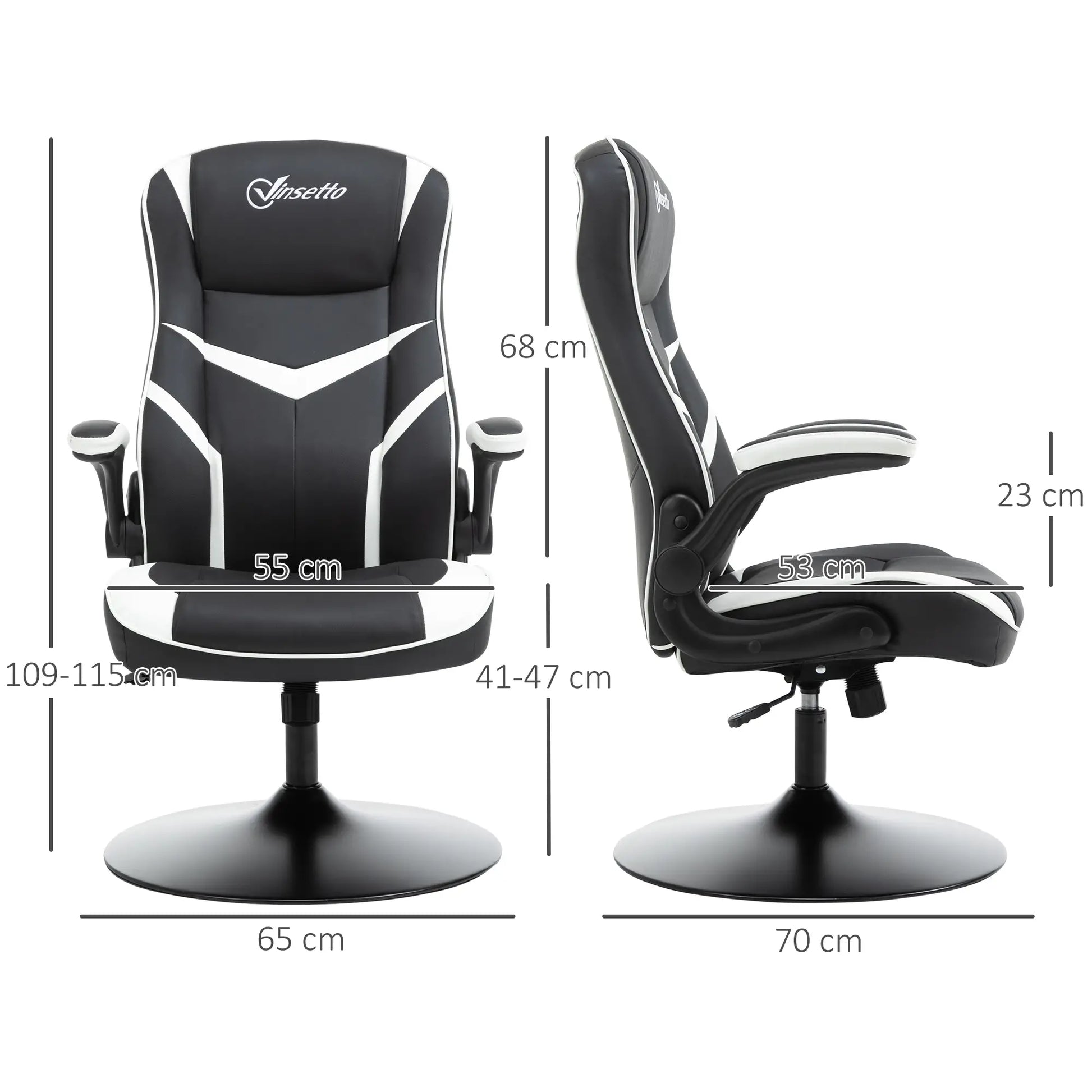 Gaming Chair Ergonomic Computer Chair, Black dimensions