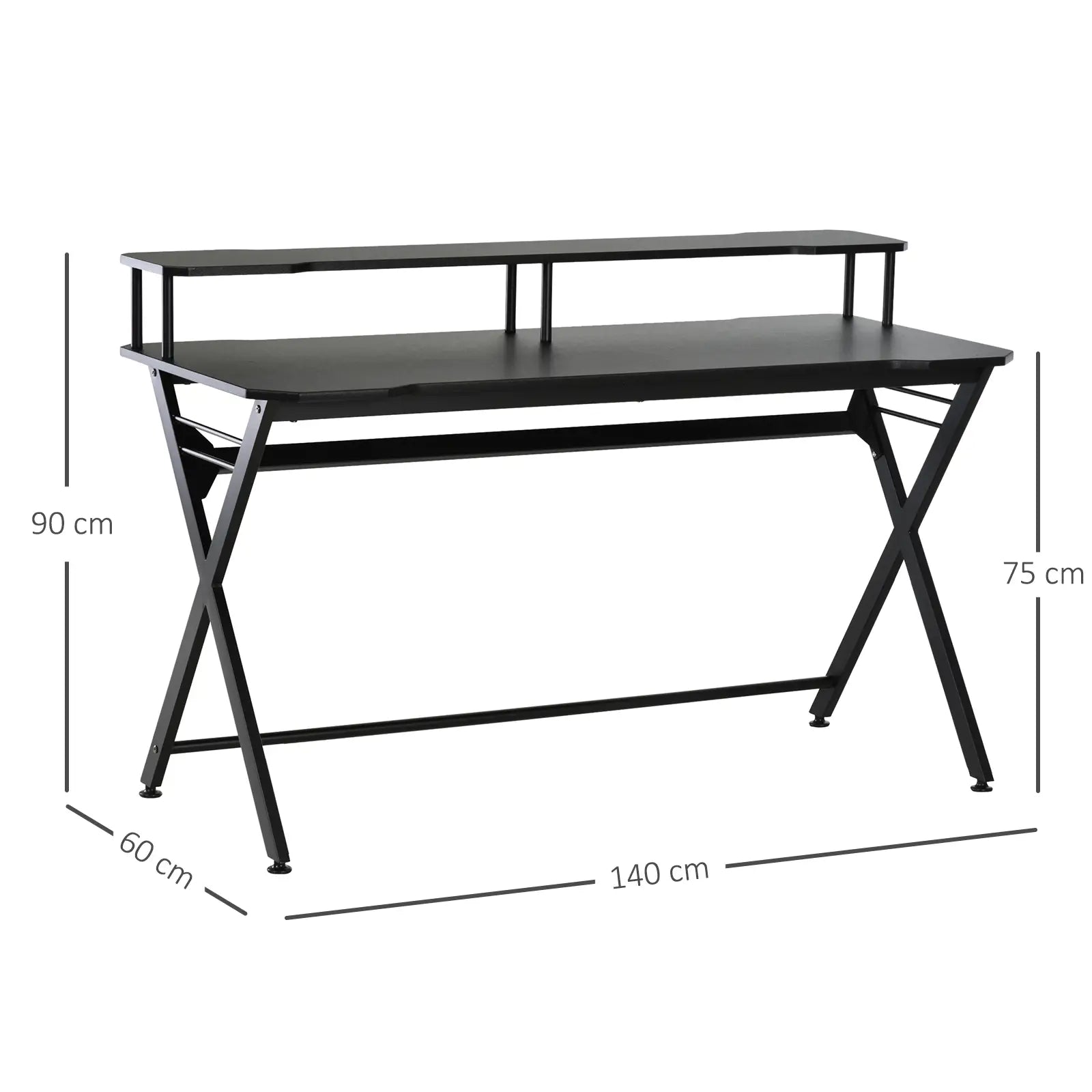 Gaming Desk Racing Computer Table Workstation dimensions