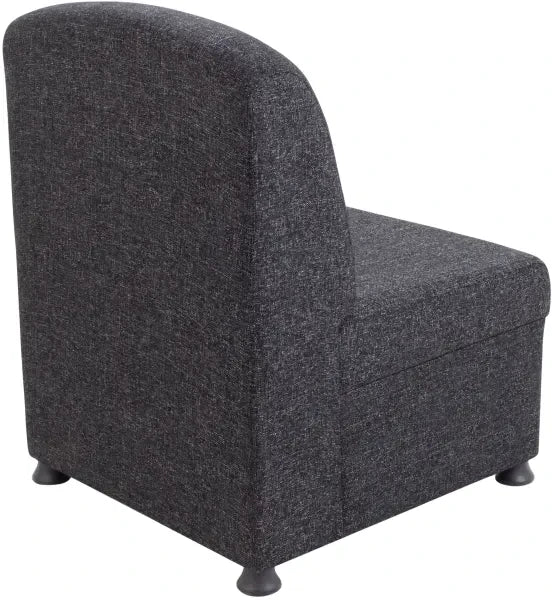 Glacier Soft Seating Module (FSC) in charcoal back view