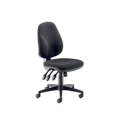 Black office chair on a white background