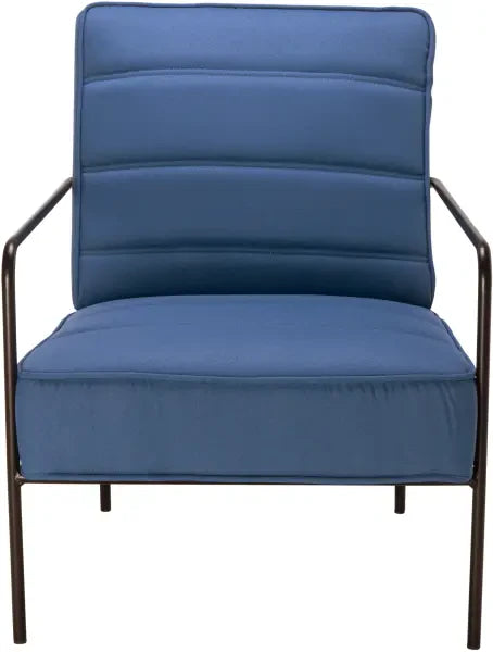 Jade Reception Chair blue front view