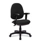 Black office chair on a white background
