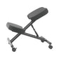 Knee support chair with gray cushioned design on a white background