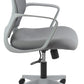 Gray office chair with a white background