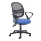 Jota Mesh Medium Back Operators Chair in blue.