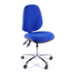 Juno Chrome High Back Fabric Office Chair | Chilli Seating