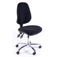 Juno Chrome High Back Fabric Office Chair | Chilli Seating