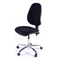 Juno Chrome High Back Fabric Office Chair | Chilli Seating