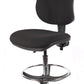 Juno Chrome High Back Fabric Draughtsman Chair | Chilli Seating
