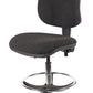 Juno Chrome High Back Fabric Draughtsman Chair | Chilli Seating