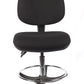 Juno Chrome High Back Fabric Draughtsman Chair | Chilli Seating