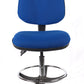 Juno Chrome High Back Fabric Draughtsman Chair | Chilli Seating