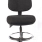 Juno Chrome High Back Fabric Draughtsman Chair | Chilli Seating
