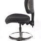 Juno Chrome High Back Fabric Draughtsman Chair | Chilli Seating